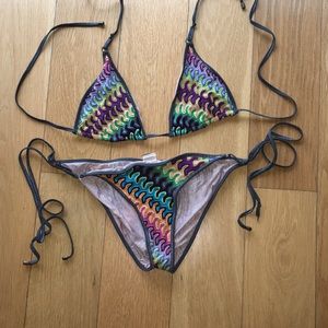 Missoni infamous knit Bikini
